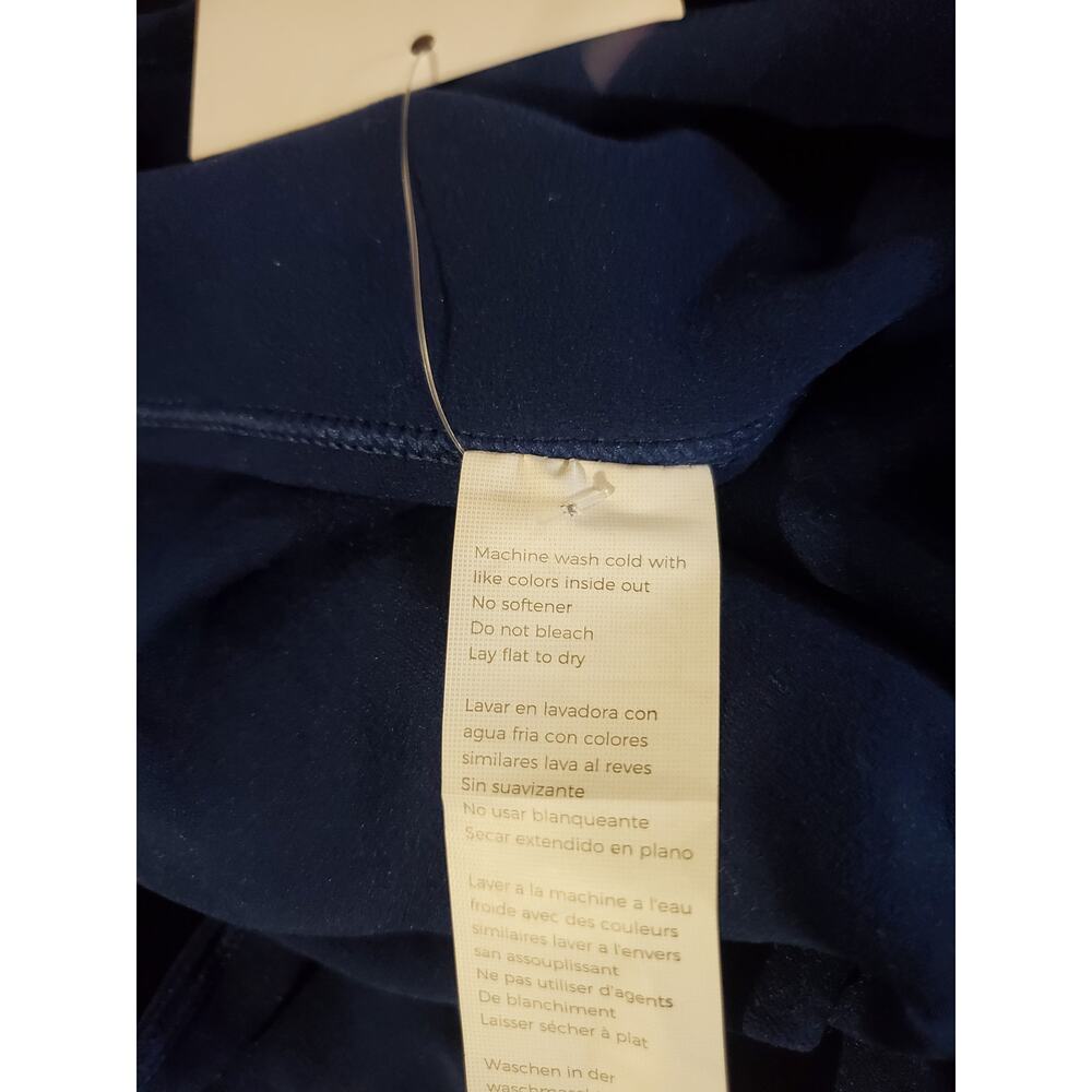 Fabletics NWT Emilia Sculptknit Ribbed Square Neck Long Sleeve Top ll Sz L Blue - Picture 6 of 8